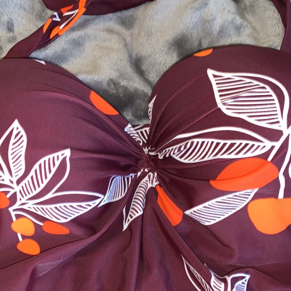 NWOT WOMENS 1-PIECE 50’s STYLE SWIMSUIT - Picture 4 of 10